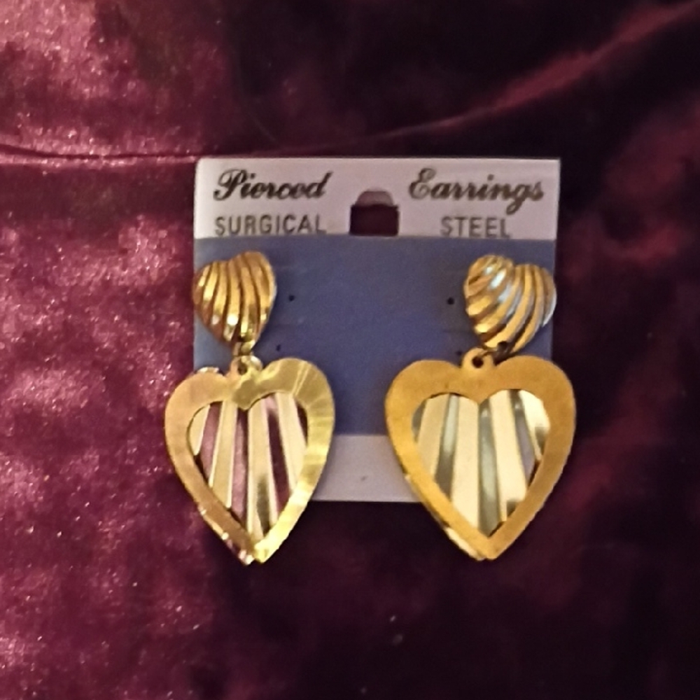 🎆Vintage Gold Heart Earrings